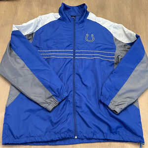 NFL Indianapolis Colts Reebok Sports Illustrated Windbreaker Jacket Size XL